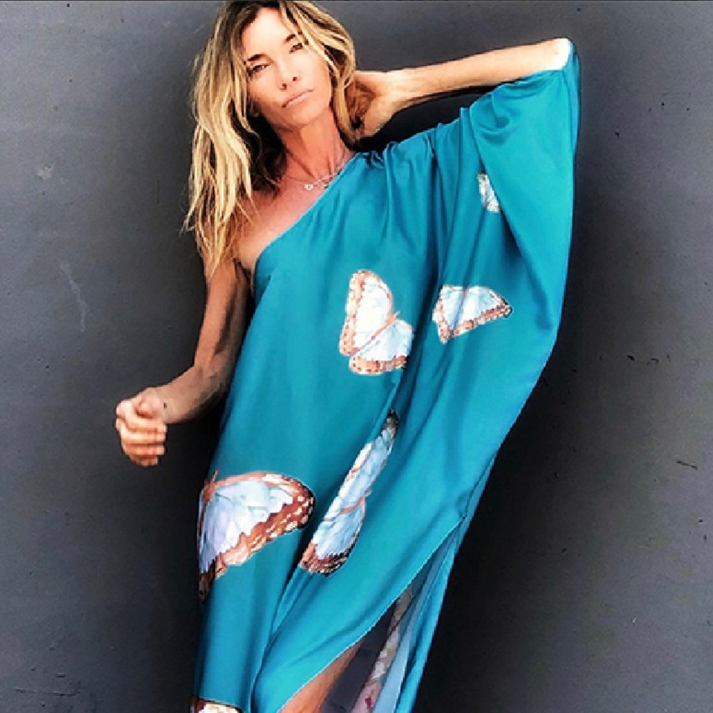 Ramona LaRue one shoulder Kaftan